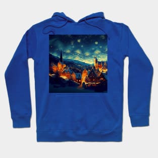 Starry Night Over Hogsmeade Village Hoodie